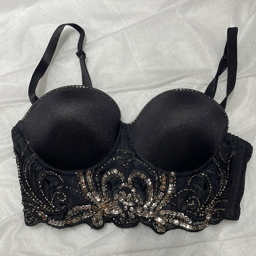 Bebe Bustier with mesh detailing